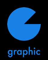 Graphic icon showing a stylised letter G