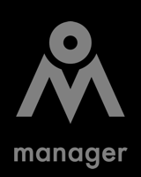 Manager icon of a person peering over shoulders