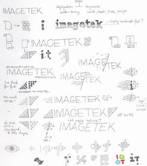 First Imagetek logo sketches