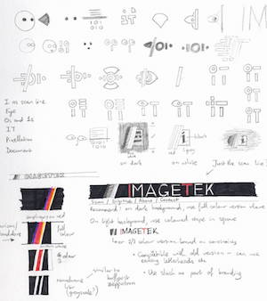 Final Imagetek logo sketches