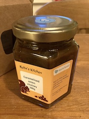 Jar of caramelised onion chutney