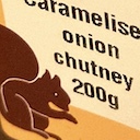 Squirrel on a chutney jar