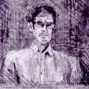 Louis Theroux drawing
