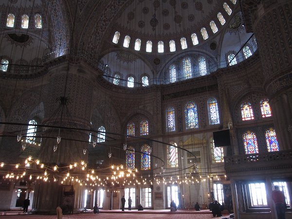 Blue Mosque Interior in Istanbul