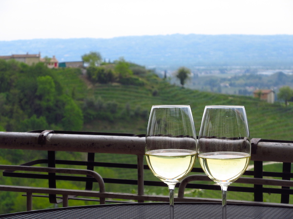 Prosecco in Italian hills