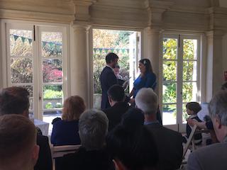 Andrew and Victoria during ceremony