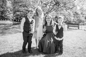 Victoria and mini bridal party