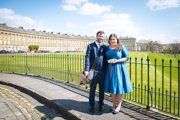 Andrew and Victoria by Royal Crescent