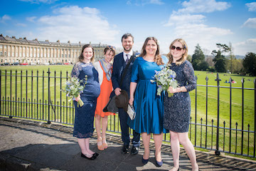 Andrew, Victoria and bridesmaids