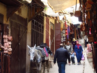 Mule in souk street