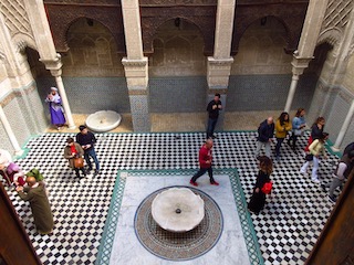 Fountain in madrasa courtyard