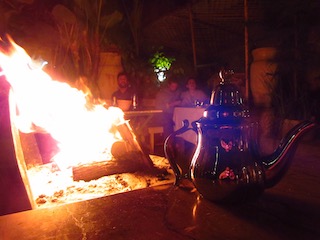 Teapot by the fire